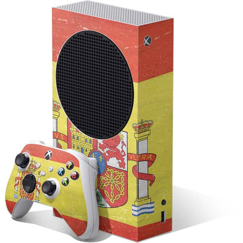 Spain Flag Distressed Xbox Series S Skins